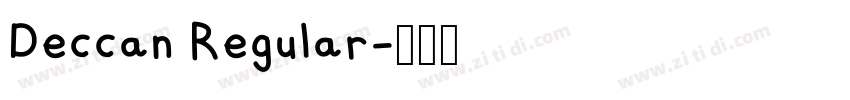 Deccan Regular字体转换